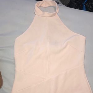 Neck strap form fitting dress